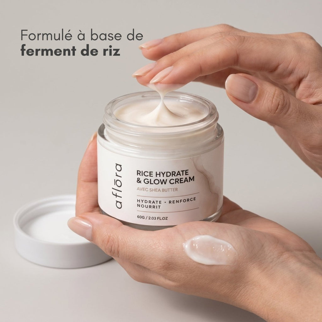 Aflōra Rice Hydrate & Glow Face Cream - 60g - Aflora.ch