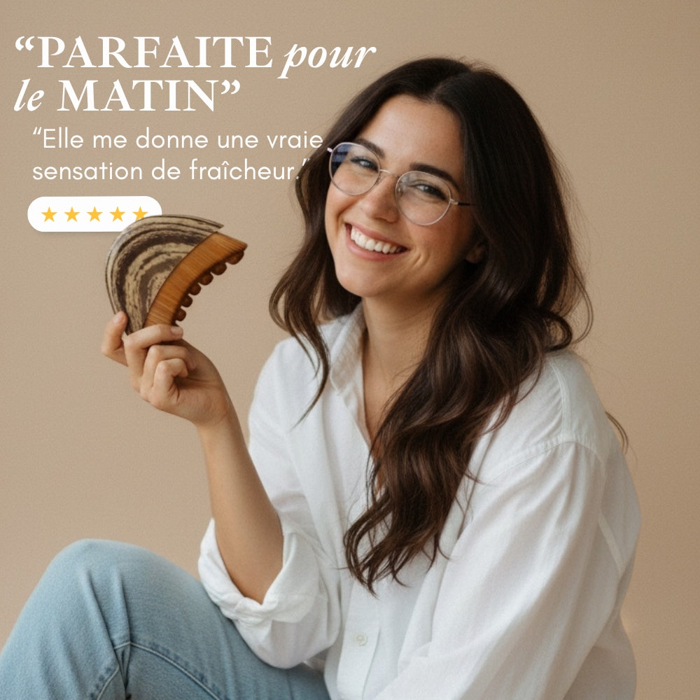 FlōGlow - Brosse de Drainage Lymphatique Kobido