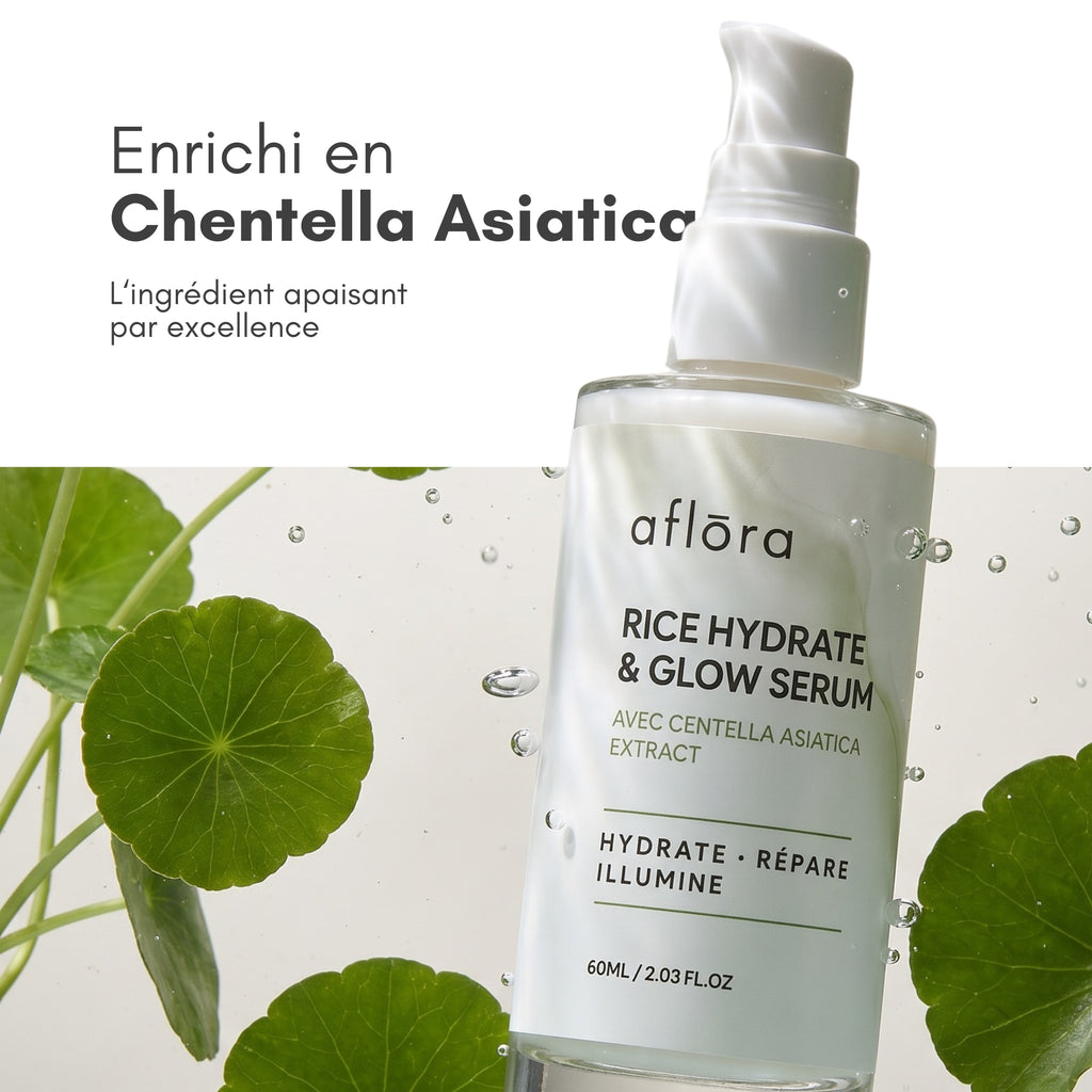Aflōra Rice Hydrate & Glow Gesichtsserum – 60 ml