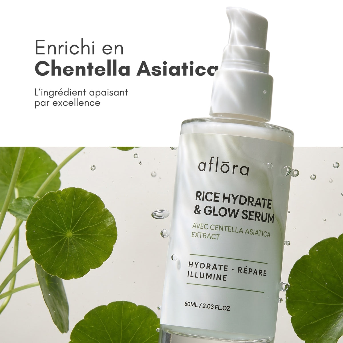 Aflōra Rice Hydrate & Glow Gesichtsserum – 60 ml