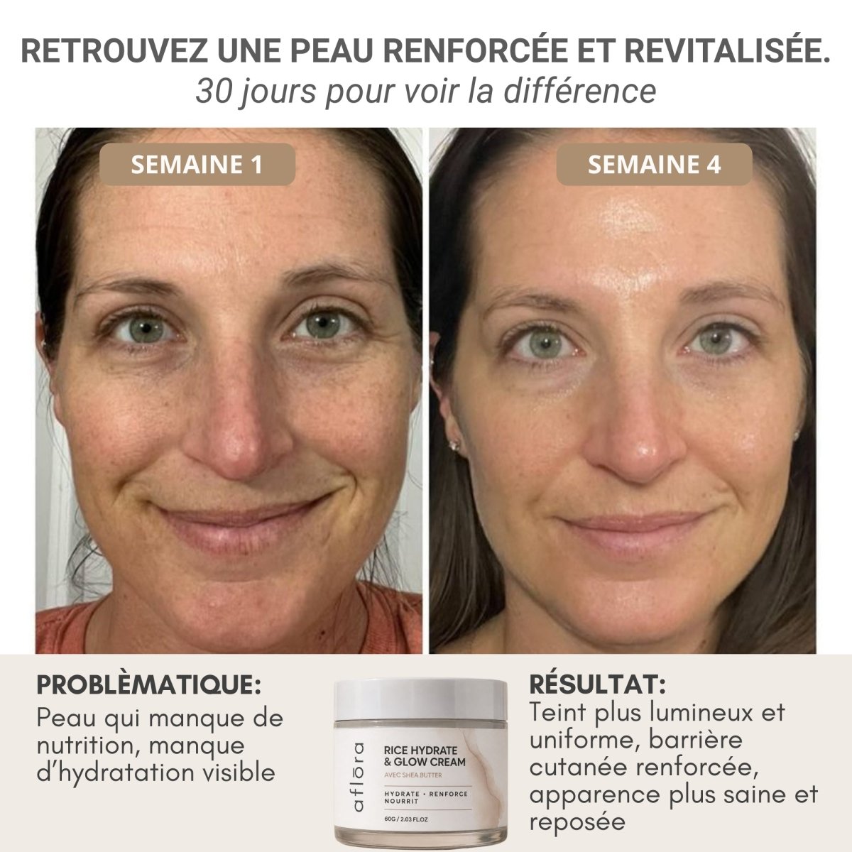 Routine Hydrate & Glow - Le Sérum + La Crème - Aflora.ch