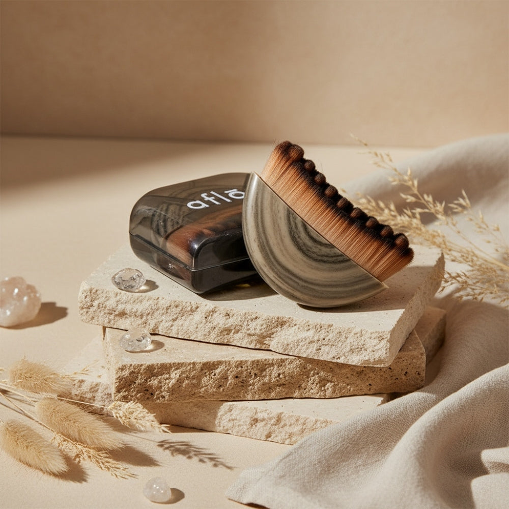 FlōGlow - Brosse de Drainage Lymphatique Kobido