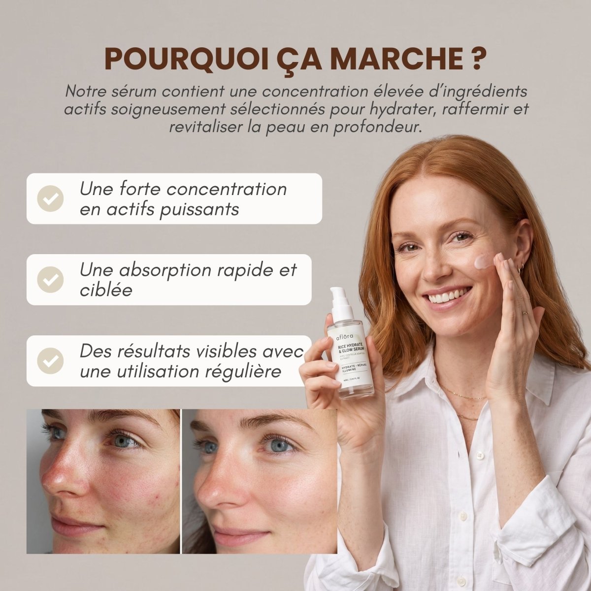 Routine Hydrate & Glow - Le Sérum + La Crème - Aflora.ch