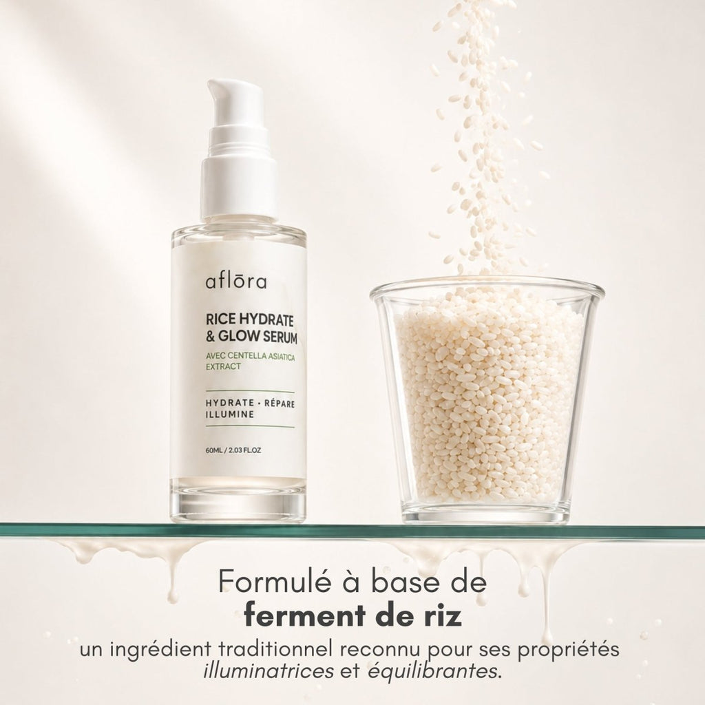 Aflōra Rice Hydrate & Glow Face Serum - 60ml - Aflora.ch