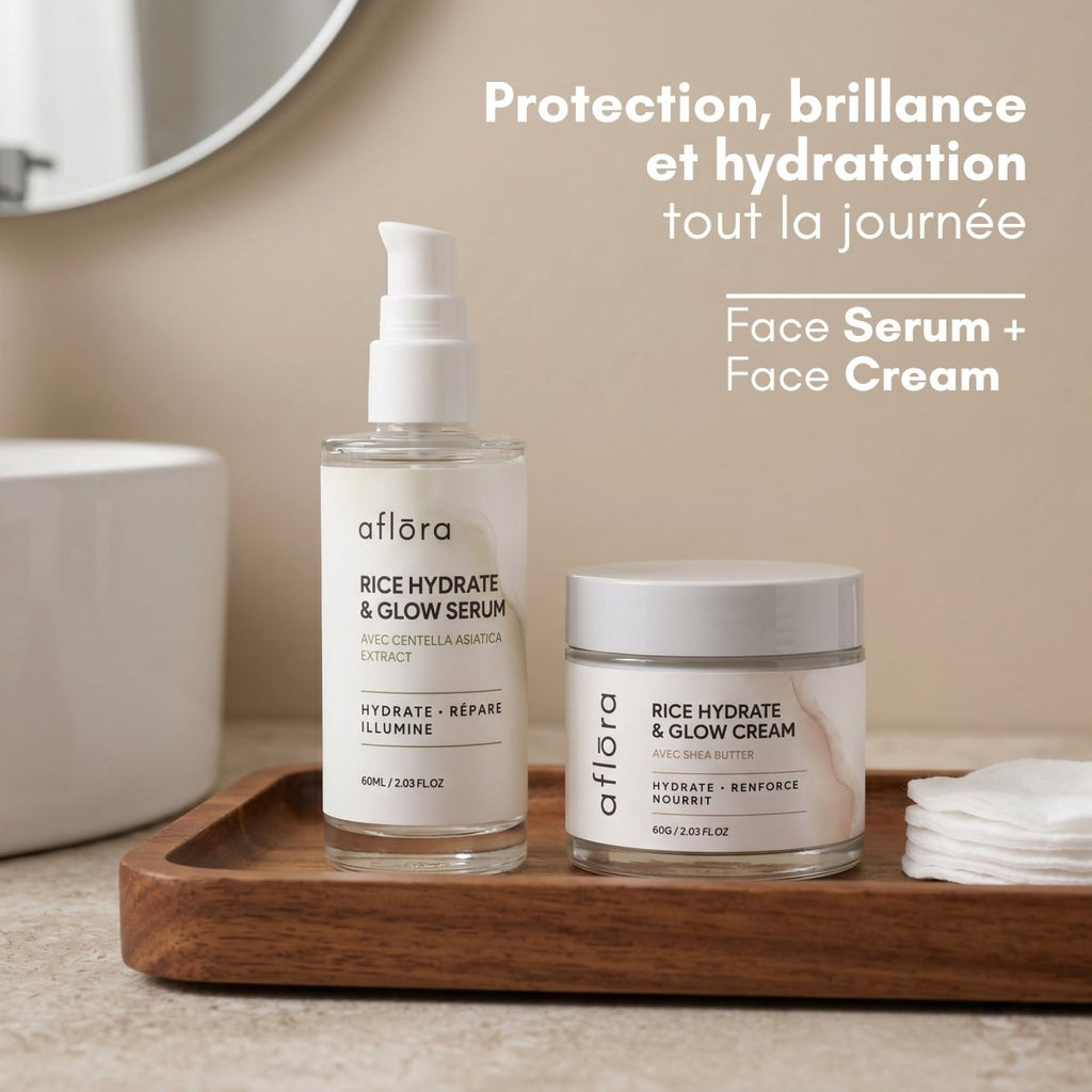 Routine Hydrate & Glow - Le Sérum + La Crème - Aflora.ch