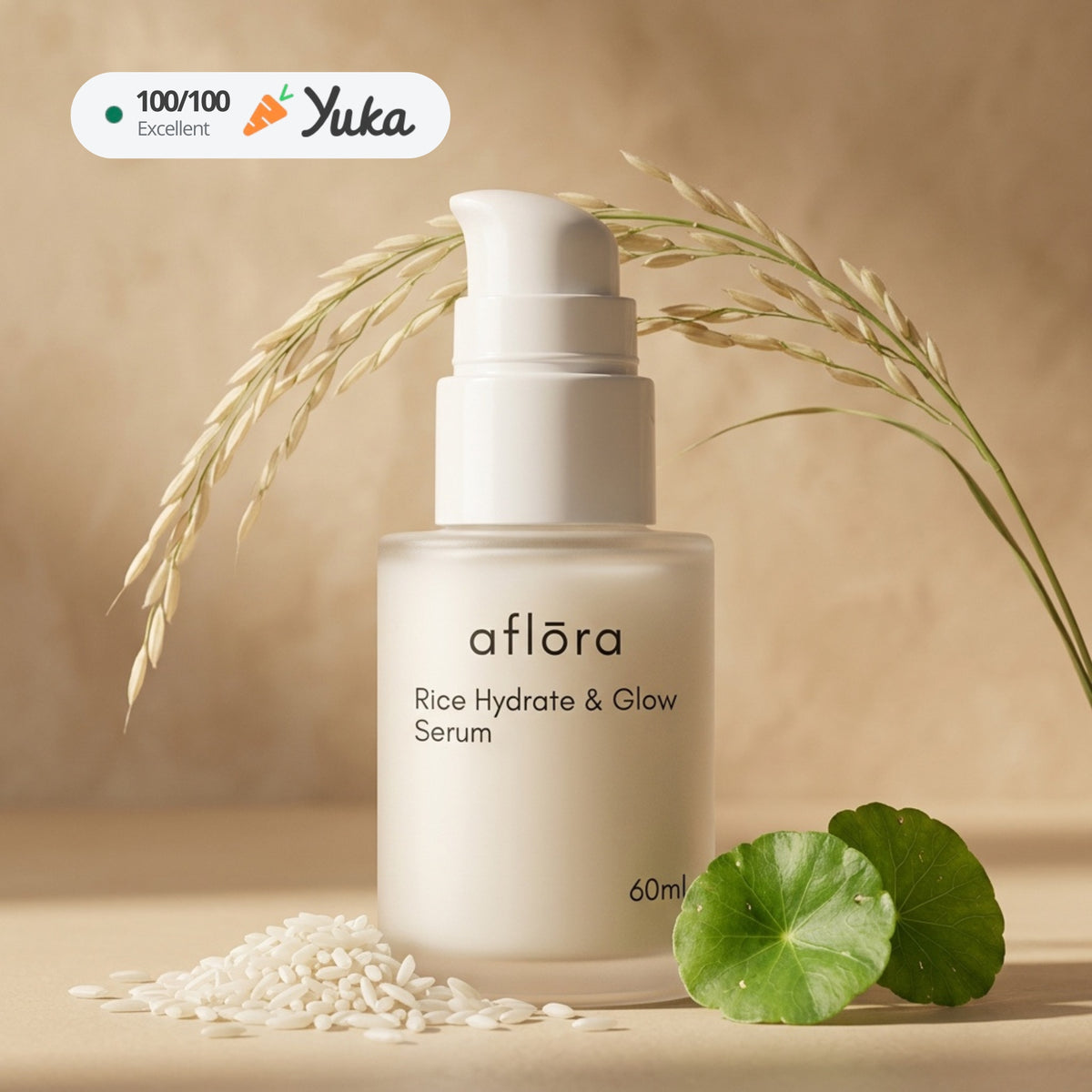 Aflōra Rice Hydrate & Glow Face Serum - 60ml