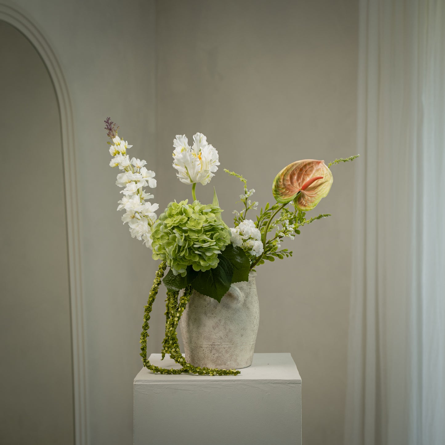 Tige de fleur sauvage artificielle réaliste - 1pc
