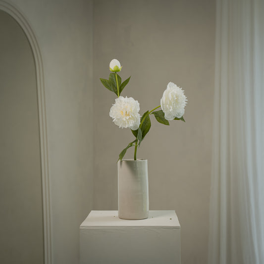 Pivoine artificielle double tête réaliste - 1pc