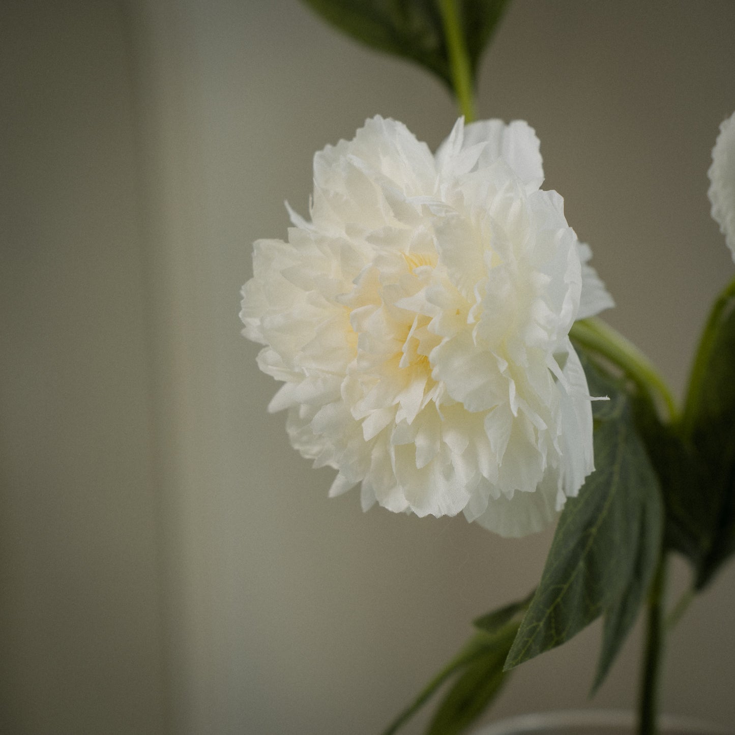Pivoine artificielle double tête réaliste - 1pc