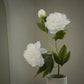 Pivoine artificielle double tête réaliste - 1pc