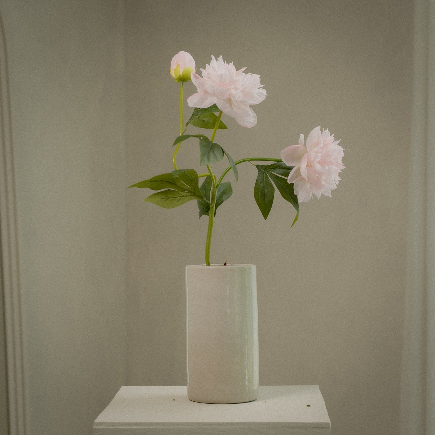Pivoine artificielle double tête réaliste - 1pc