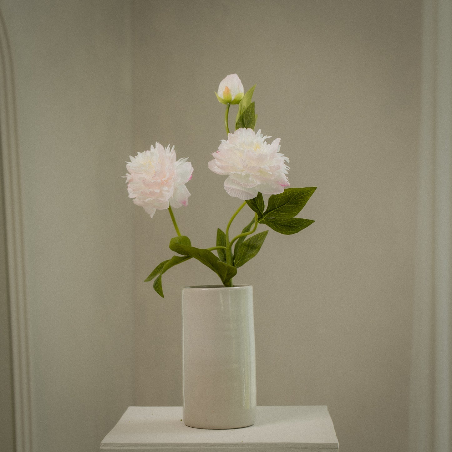 Pivoine artificielle double tête réaliste - 1pc