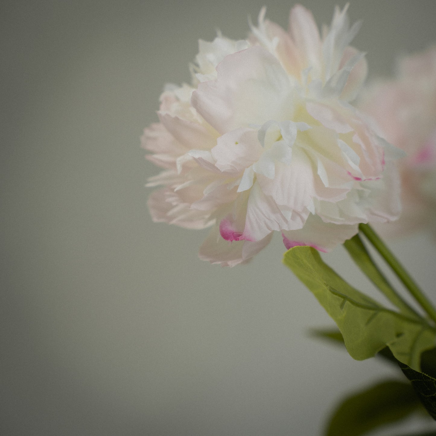 Pivoine artificielle double tête réaliste - 1pc