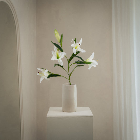 Grande tige de lys artificiel à 4 fleurs