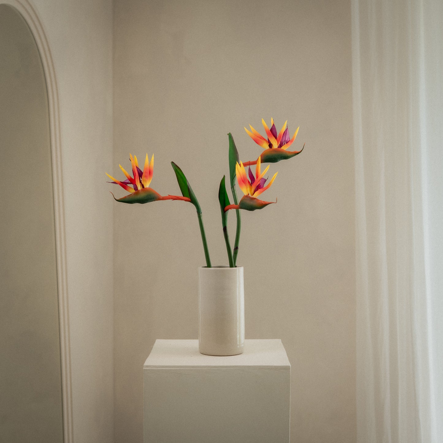 Grande fleur d'oiseau de paradis artificielle - 1pc