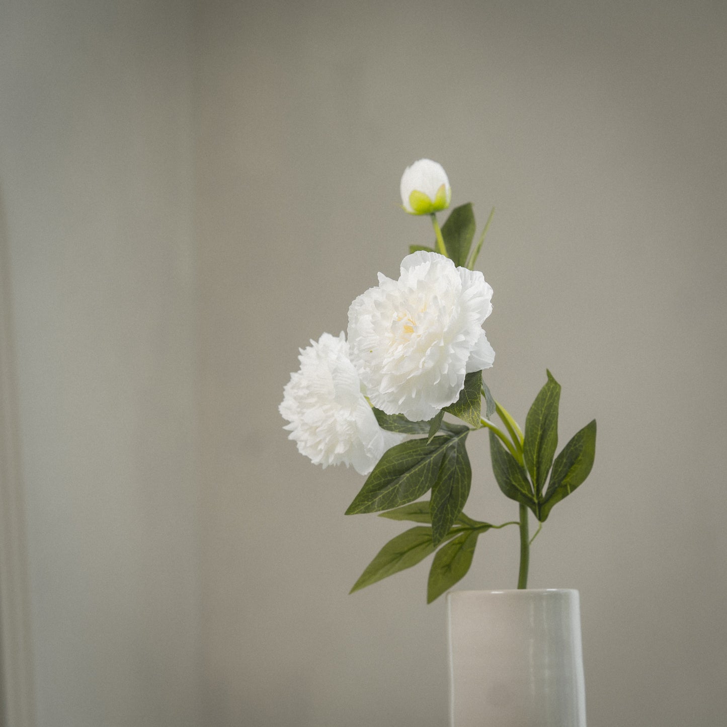 Pivoine artificielle double tête réaliste - 1pc