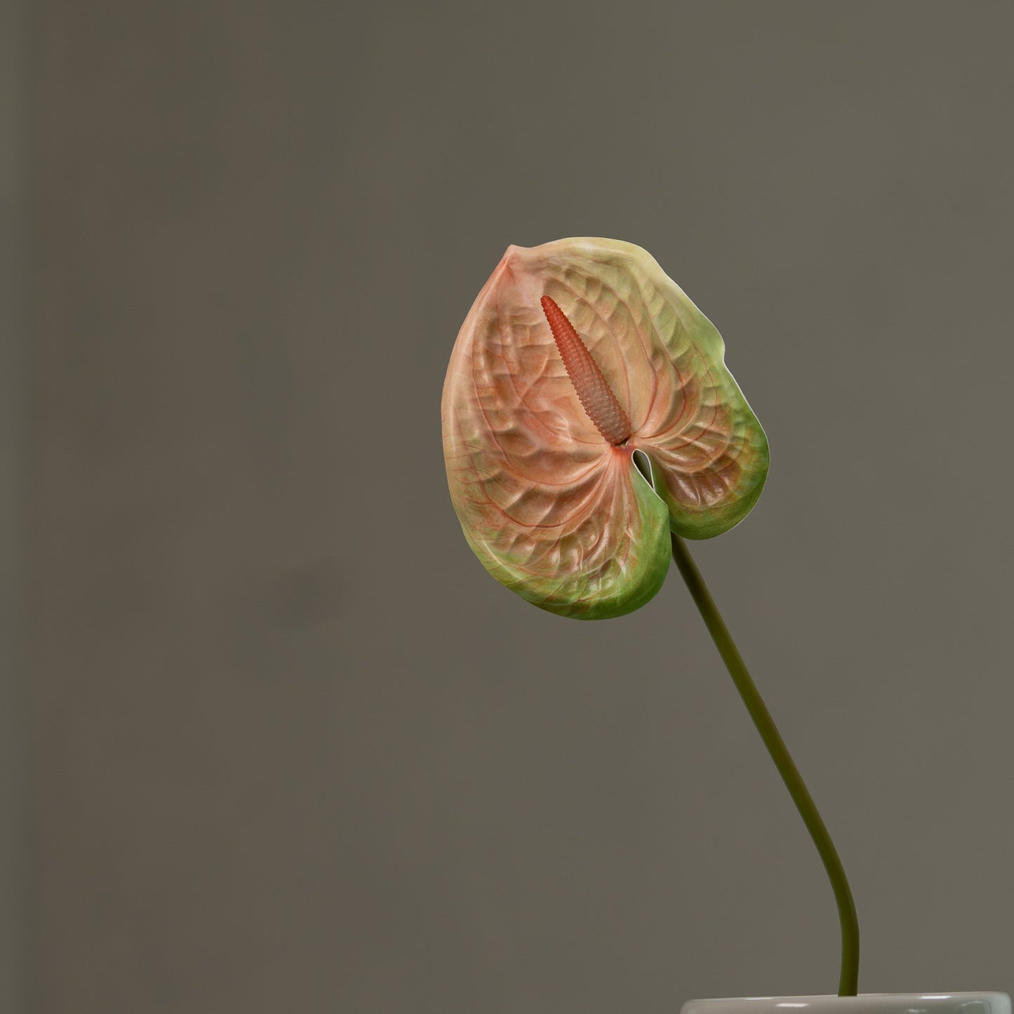Grande Anthurium artificiel tige unique