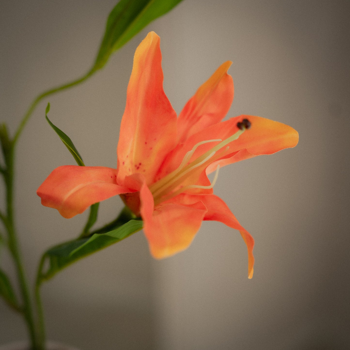 Grande tige de lys artificiel à 4 fleurs
