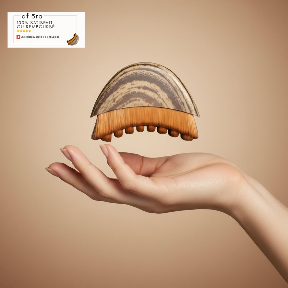 FlōGlow - Brosse de Drainage Lymphatique Kobido