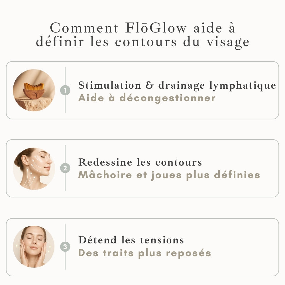 FlōGlow – Lymphdrainage-Bürste „Signature Wood Edition“