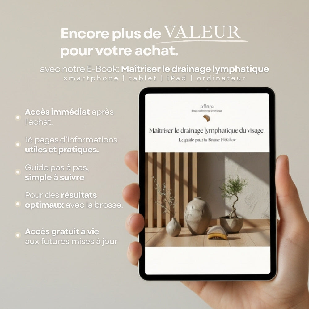 E-book Brosse FlōGlow : Maîtriser le drainage lymphatique